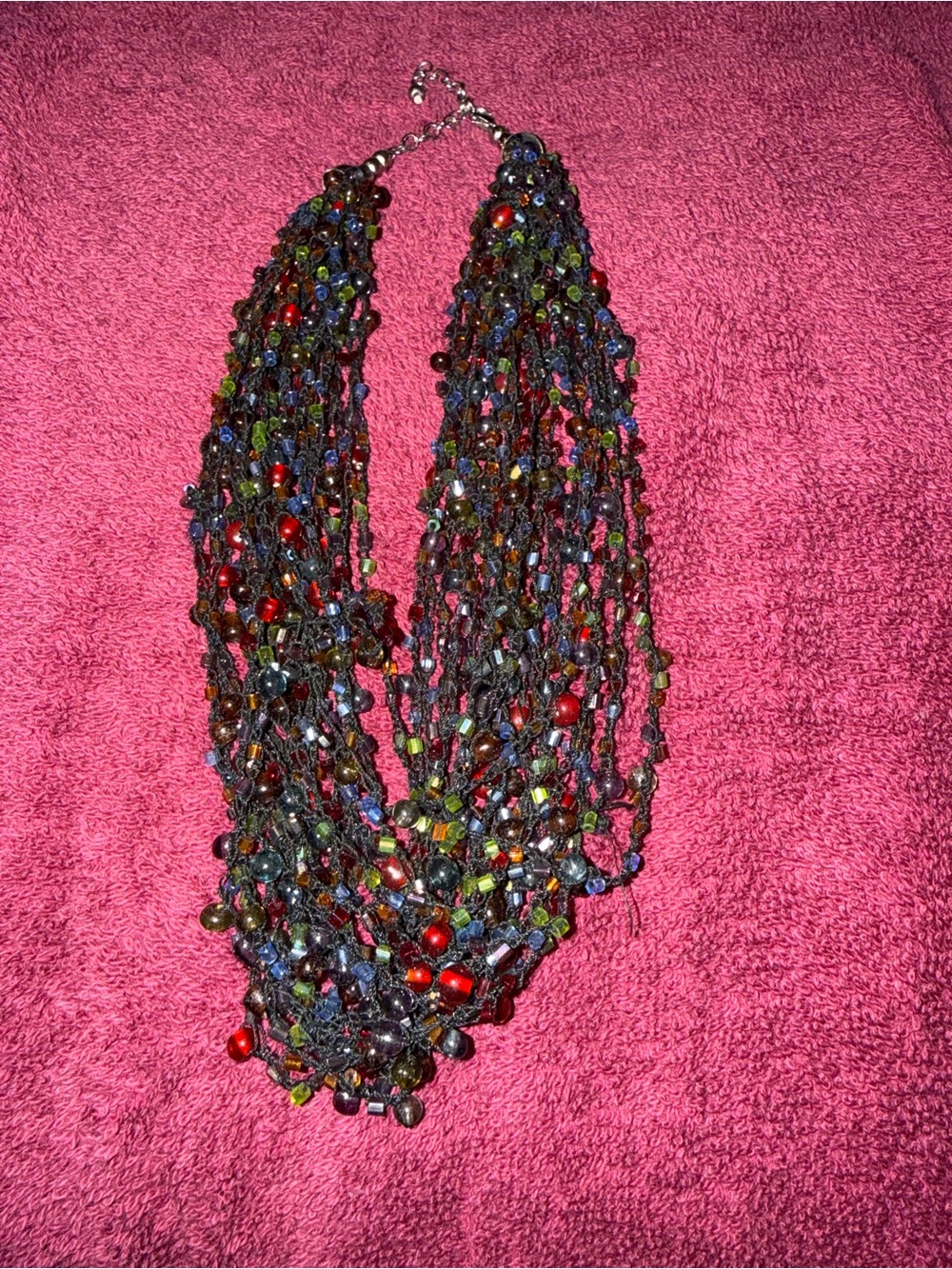 Multicolor Beaded Statement Necklace